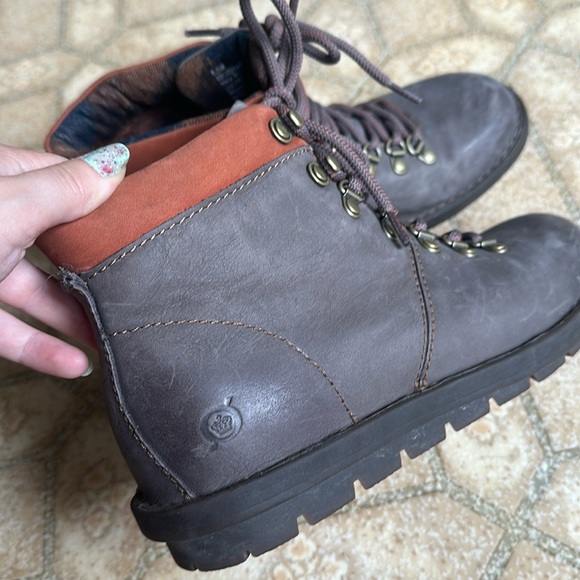 Born Gray Lace-Up Ankle Boots - Picture 2 of 5